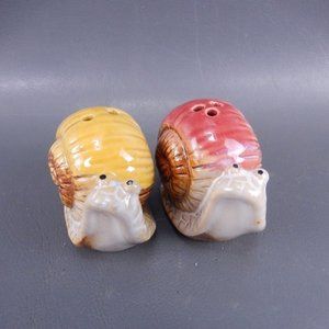 Vintage Enesco Ceramic Snail Salt and Pepper Set